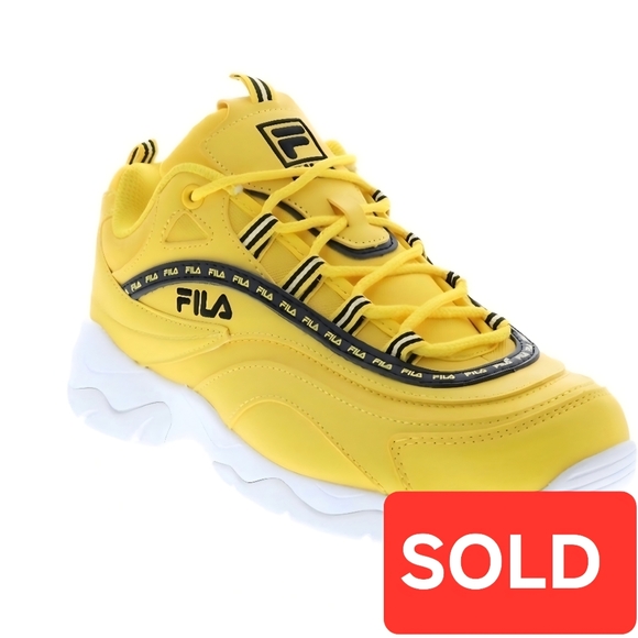 Fila Other - Fila Ray Repeat Yellow/Blac Mens US Size 10 (EUC)